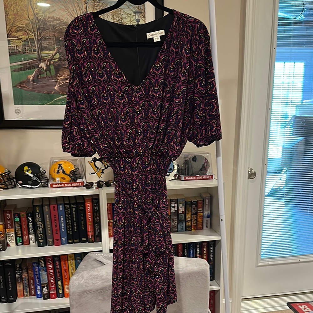 Elegant Women's Dress in Black and Pink by Coldwater Creek